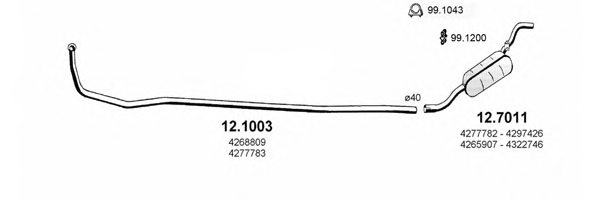 ASSO ART0592 Exhaust System